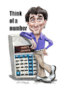 Cartoon: Johnny Ball (small) by Ian Baker tagged johnny,ball,think,of,number,bbc,zoe,maths,numbers,70s,80s,educational,schools,calculator,science,fun,presenter,ian,baker,cartoon,cartoonist,illustrator,caricature,parody,satire,humour