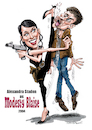 Cartoon: Modesty Blaise (small) by Ian Baker tagged modesty,blaise,my,name,is,adventure,2004,comic,strip,character,action,sexy,female,alexandra,staden,quentin,tarantino,casino,film,movie,france,fighter,guns,secret,agent,1960s,glamorous,ian,baker,cartoonist,caricature,parody,satire,illustration,humour,artwork,portrait