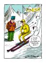 Cartoon: Paperhouse Greeting Card (small) by Ian Baker tagged skiing ski greeting card injury