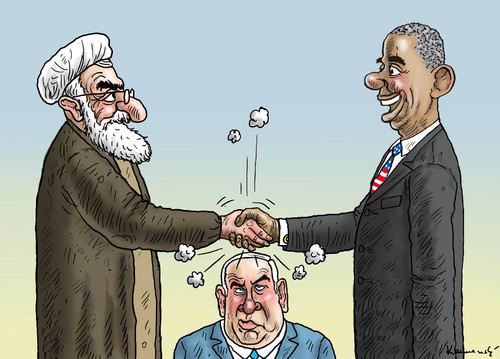 Cartoon: ATOMFRIEDEN (medium) by marian kamensky tagged atomfrieden,iran,usa,atomverhandlungen,lausanne,atomfrieden,iran,usa,atomverhandlungen,lausanne