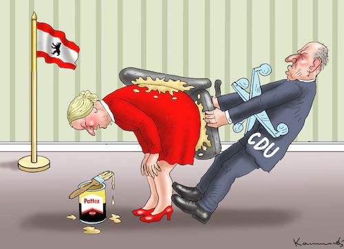 Cartoon: BERLINKLEBEREIEN (medium) by marian kamensky tagged berlins,wiederholungswahl,berlins,wiederholungswahl