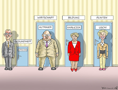 Cartoon: CDU-MINISTERPOSTENVERTEILUNG (medium) by marian kamensky tagged cdu,ministerpostenverteilung,cdu,ministerpostenverteilung
