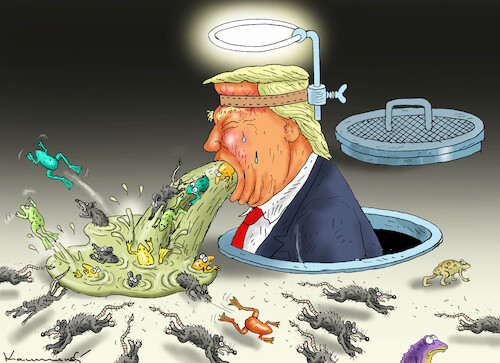 Cartoon: DR.JESUS REDE (medium) by marian kamensky tagged horm,hormus,desaster,reparationsarbeiten,peepshow,teheran,horm,hormus,desaster,reparationsarbeiten,peepshow,teheran