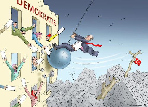 Cartoon: ERDOGANS WAHLEN (medium) by marian kamensky tagged erdogans,wahlen,erdogans,wahlen
