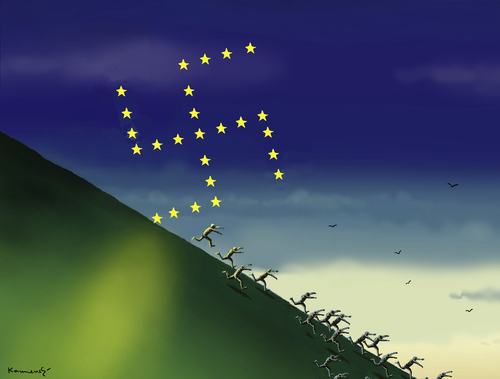 Cartoon: EU Wahlenqualen (medium) by marian kamensky tagged eu,wahlen,rechtsparteien,marie,le,pen,strache,geerd,wilder,eu,wahlen,rechtsparteien,marie,le,pen,strache,geerd,wilder