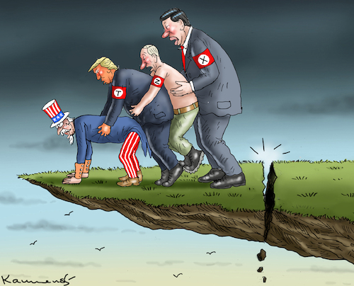 Cartoon: FASCHISTENORGIE (medium) by marian kamensky tagged musk,trump,zuckerberg,bezos,felon,and,elon,in,panama,zölle,diktator,selenskyj,putin,ukraine,usa,musk,trump,zuckerberg,bezos,felon,and,elon,in,panama,zölle,diktator,selenskyj,putin,ukraine,usa