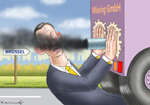 Cartoon: FDP WISSING GmbH (medium) by marian kamensky tagged fdp,wissing,gmbh,fdp,wissing,gmbh
