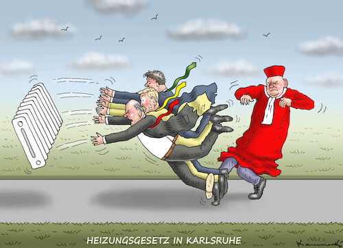 Cartoon: HEIZUNGSGESETZ IN KARLSRUHE (medium) by marian kamensky tagged heizungsgesetz,in,karlsruhe,heizungsgesetz,in,karlsruhe