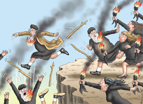 Cartoon: IRANISCHE KOPFTUCHREVOLUTION (medium) by marian kamensky tagged iran,kopftuch,revolution,iran,kopftuch,revolution