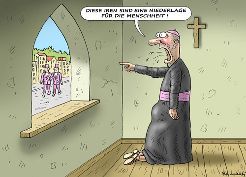 Cartoon: IRRE NIEDERGANG (medium) by marian kamensky tagged vatikan,homoehe,irland,niedergang,der,menschheit,vatikan,homoehe,irland,niedergang,der,menschheit