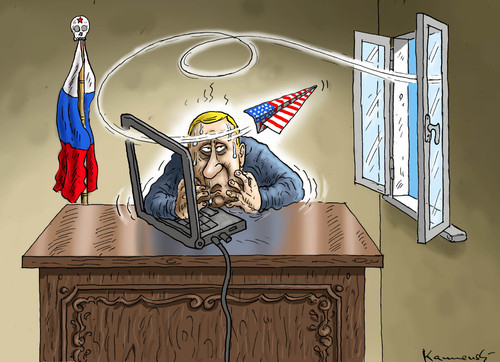 Cartoon: JOE BIDENS CYBER ATTACKE (medium) by marian kamensky tagged joe,bidens,cyber,attacke,putin,wikileaks,joe,bidens,cyber,attacke,putin,wikileaks