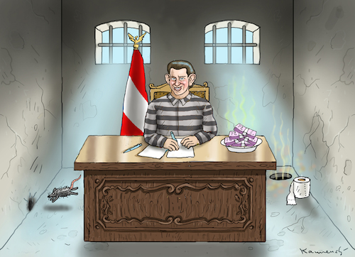 Cartoon: KAISER FURZ (medium) by marian kamensky tagged kurz,österreich,staatsanwaltschaft,kurz,österreich,staatsanwaltschaft