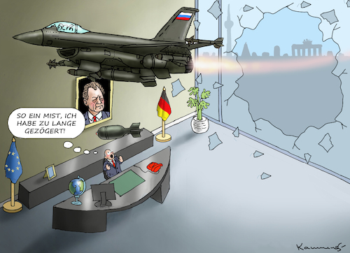 Cartoon: KEIN ROSINENBOMBER (medium) by marian kamensky tagged verteidigungsministerium,boris,pistorius,kampfjets,leopard,verteidigungsministerium,boris,pistorius,kampfjets,leopard