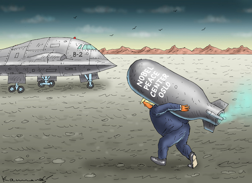 Cartoon: KEINEN FRIEDENSNOBELPREIS (medium) by marian kamensky tagged keinen,friedensnobelpreis,trump,oslo,keinen,friedensnobelpreis,trump,oslo