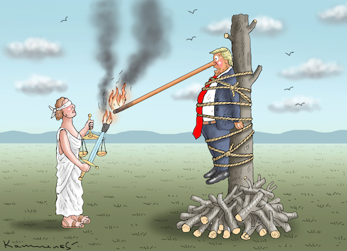 Cartoon: LÜGENHEXENBRAND (medium) by marian kamensky tagged trumps,präsidentschaft,2024,stable,genius,trump,trumps,präsidentschaft,2024,stable,genius,trump