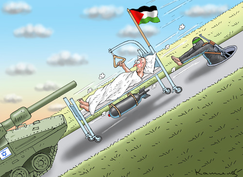 Cartoon: NAHOST-KRIEG (medium) by marian kamensky tagged hamas,greift,israel,an,hamas,greift,israel,an