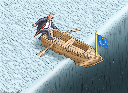 Cartoon: NEUER EU-RATSPRÄSIDENT ORBAN (medium) by marian kamensky tagged neuer,eu,ratspräsident,orban,neuer,eu,ratspräsident,orban