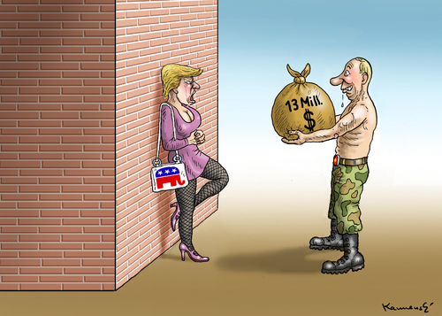 Cartoon: Nutte Donald (medium) by marian kamensky tagged trump,erdogan,putin,populismus,trump,erdogan,putin,populismus
