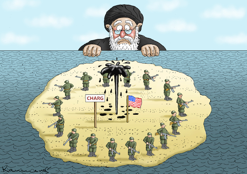 Cartoon: ÖLINSEL CHARG (medium) by marian kamensky tagged ölinsel,charg,ölinsel,charg