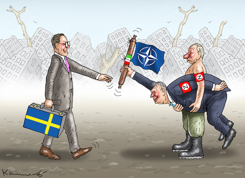Cartoon: ORBAN ERLAUBT SCHWEDEN NATO (medium) by marian kamensky tagged orban,erlaubt,schweden,nato,orban,erlaubt,schweden,nato