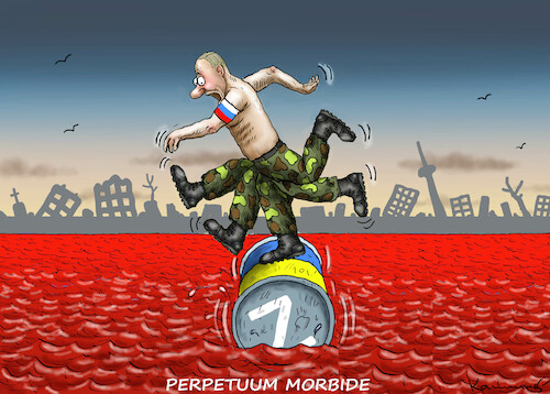 Cartoon: PERPETUUM MORBIDE (medium) by marian kamensky tagged putins,bescherung,ukraine,provokation,swift,nato,osterweiterung,putins,bescherung,ukraine,provokation,swift,nato,osterweiterung