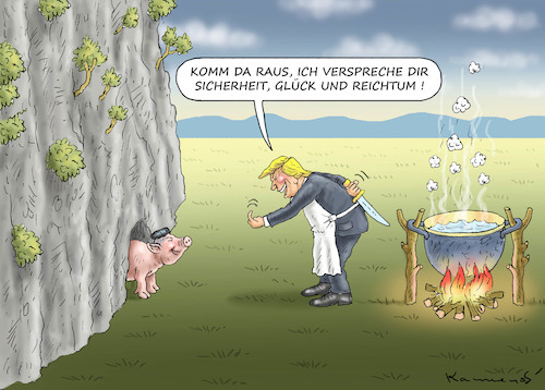 Cartoon: PROFI-DIPLOMAT TRUMP (medium) by marian kamensky tagged obama,trump,präsidentenwahlen,usa,baba,vanga,republikaner,inauguration,demokraten,kim,jong,un,wikileaks,faschismus,obama,trump,präsidentenwahlen,usa,baba,vanga,republikaner,inauguration,demokraten,kim,jong,un,wikileaks,faschismus