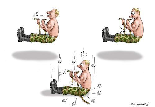 Cartoon: PUTIN (medium) by marian kamensky tagged putins,bescherung,ukraine,provokation,baerbock,lawrow,nato,osterweiterung,putins,bescherung,ukraine,provokation,baerbock,lawrow,nato,osterweiterung