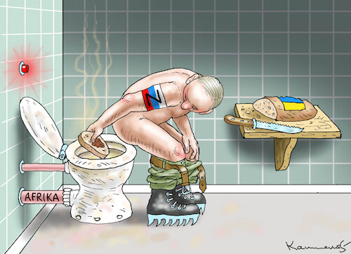 Cartoon: RUSSISCHE NUTELLA (medium) by marian kamensky tagged getreideabkommen,putin,ukraine,afrika,getreideabkommen,putin,ukraine,afrika