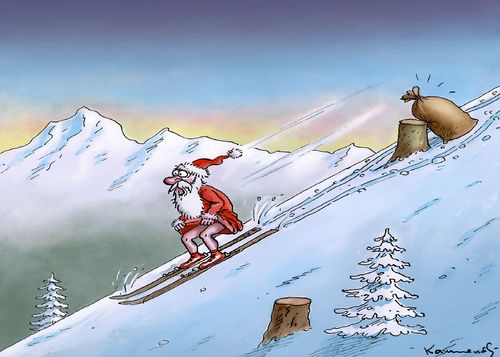 Cartoon: Santa Sack (medium) by marian kamensky tagged santa,claus,weihnachten,santa,claus,weihnachten