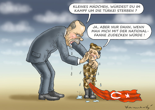 Cartoon: TODKRANKE MANN VOM BOSPORUS (medium) by marian kamensky tagged afrin,kurden,erdogan,syrien,aramenien,genozid,afrin,kurden,erdogan,syrien,aramenien,genozid