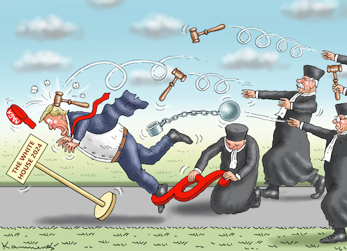 Cartoon: TRUMP 2024 (medium) by marian kamensky tagged trumps,präsidentschaft,2024,trumps,präsidentschaft,2024