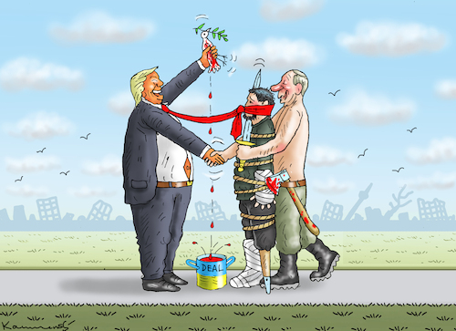 Cartoon: TRUMP WILL PUTIN TREFFEN (medium) by marian kamensky tagged musk,trump,zuckerberg,bezos,felon,and,elon,in,panama,zölle,diktator,selenskyj,putin,ukraine,usa,china,handelskrieg,musk,trump,zuckerberg,bezos,felon,and,elon,in,panama,zölle,diktator,selenskyj,putin,ukraine,usa,china,handelskrieg