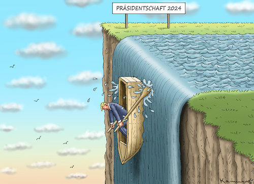 Cartoon: TRUMPS PRÄSIDENTSCHAFT 2024 (medium) by marian kamensky tagged trumps,präsidentschaft,2024,trumps,präsidentschaft,2024