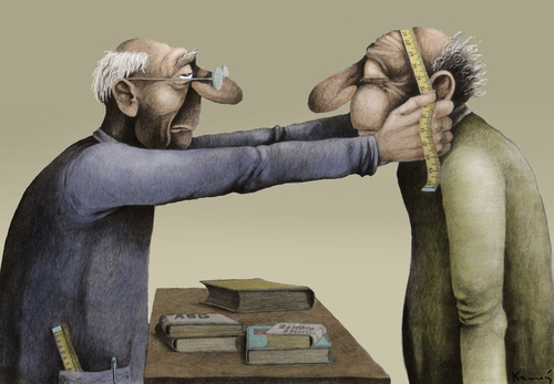 Cartoon: Buchhandlung (medium) by marian kamensky tagged buchhandlung