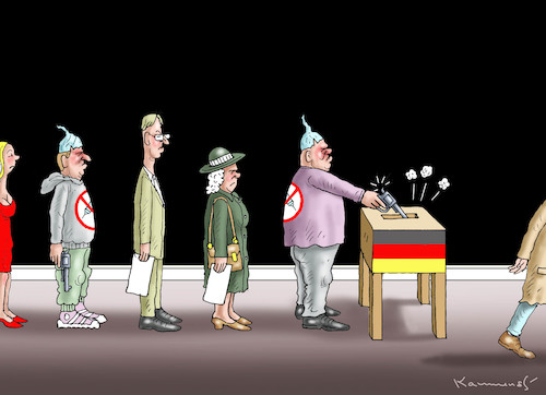 Cartoon: WAHLEN IN DEUTSCHLAND (medium) by marian kamensky tagged wahlen,in,deutschland,wahlen,in,deutschland