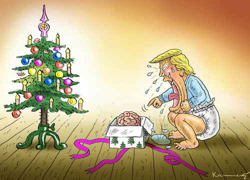 Cartoon: WEIHNACHTSGESCHENK FÜR TRUMP (medium) by marian kamensky tagged obama,trump,präsidentenwahlen,usa,baba,vanga,republikaner,inauguration,demokraten,weihnachtsgeschenk,für,wikileaks,faschismus,obama,trump,präsidentenwahlen,usa,baba,vanga,republikaner,inauguration,demokraten,weihnachtsgeschenk,für,wikileaks,faschismus