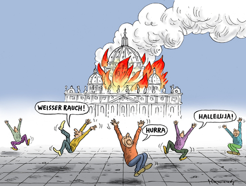 Weisser Rauch im Vatikan