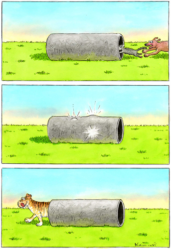 Cartoon: when two fight (medium) by marian kamensky tagged humor