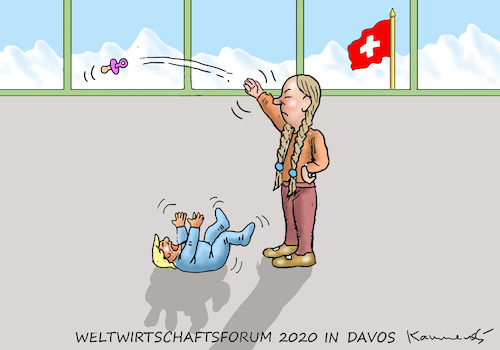 ZWEI BAYBIES IN DAVOS