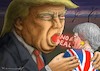 Cartoon: AGGRESSIVER TRUMP (small) by marian kamensky tagged theresa,may,putin,sergei,skripal,novichok,russia,kgb,poison,attack,england,agents,brexit,iss,raumfahrt