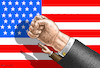 Cartoon: AMERIKANISCHE REVOLUTION (small) by marian kamensky tagged obama trump präsidentenwahlen usa baba vanga republikaner inauguration demokraten wikileaks faschismus