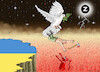 Cartoon: ASCHE ZU ASCHE UND STAUB ZU STAU (small) by marian kamensky tagged flucht,aus,cherson,putin,energieterror,ukraine,ölpreisdeckel
