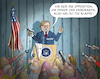 Cartoon: Bannon poltert rum (small) by marian kamensky tagged obama trump präsidentenwahlen usa baba vanga republikaner inauguration demokraten wikileaks faschismus