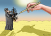 Cartoon: Bleistiftkampf (small) by marian kamensky tagged charlie hebdo terroranschlag paris karikatur is