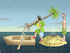 Cartoon: BORIS PALMER MACHT ÄRGER (small) by marian kamensky tagged boris,palmer,wird,nicht,mehr,auf,die,palme,klettern,baerbock,grüne