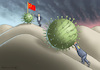 Cartoon: CHINA VERSUS USA (small) by marian kamensky tagged coronavirus,epidemie,gesundheit,panik,stillegung,trump,pandemie