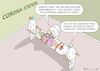 Cartoon: CORONAVERDACHTSFALL HELENE (small) by marian kamensky tagged coronavirus,epidemie,gesundheit,panik,stillegung,george,floyd,twittertrump,pandemie,weihnachten,santa,klaus