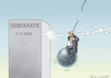 Cartoon: DEMOKRATIEHASSER TRUMP (small) by marian kamensky tagged us,wahlen,joe,biden,trump,corona,bob,woodward,harris,pence