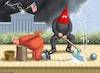 Cartoon: DEMOKRATIEHINRICHTUNG (small) by marian kamensky tagged demokratie,in,gefahr,trump,ukraine,putin,stormy,daniels,muss,waffe,abgeben,narzisst,supreme,court