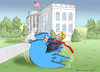 Cartoon: DER GLÜCKLICHSTE PRÄSIDENT ALLER (small) by marian kamensky tagged obama trump präsidentenwahlen usa baba vanga republikaner inauguration demokraten wikileaks faschismus